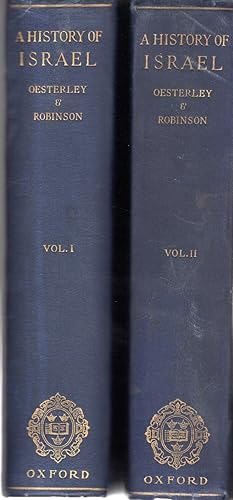 Bild des Verkufers fr A History of Israel (2 volumes, complete) zum Verkauf von Dorley House Books, Inc.