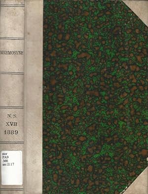 Seller image for Mnemosyne - N. S. Vol. XVII 1889 Bibliotheca Philologica Batava for sale by Biblioteca di Babele