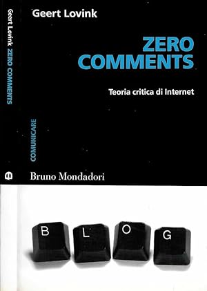 Bild des Verkufers fr Zero comments Teoria critica di internet zum Verkauf von Biblioteca di Babele