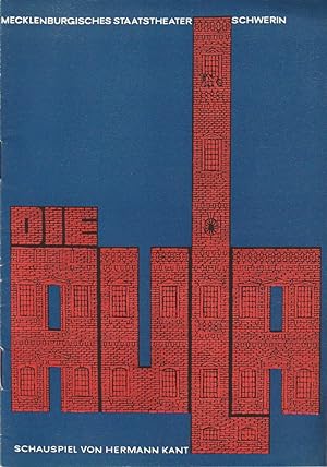 Seller image for Programmheft Hermann Kant DIE AULA Premiere 6. Oktober 1969 Spielzeit 1969 / 70 Heft 8 for sale by Programmhefte24 Schauspiel und Musiktheater der letzten 150 Jahre