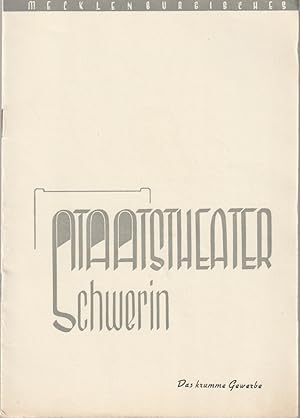 Bild des Verkufers fr Programmheft Ewan MacColl DAS KRUMME GEWERBE Premiere August 1958 zum Verkauf von Programmhefte24 Schauspiel und Musiktheater der letzten 150 Jahre