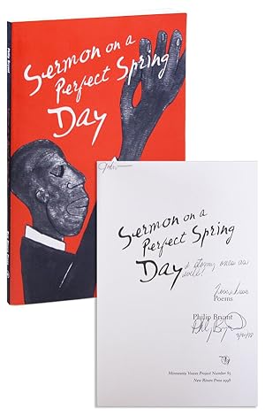Bild des Verkufers fr Sermon on a Perfect Spring Day: Poems [Inscribed] zum Verkauf von Lorne Bair Rare Books, ABAA