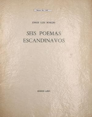 Imagen del vendedor de Seis Poemas Escandinavos a la venta por James Cummins Bookseller, ABAA