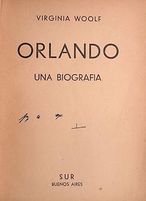 Immagine del venditore per Orlando. Una biografa [Traduccin directa de Jorge Luis Borges] venduto da James Cummins Bookseller, ABAA