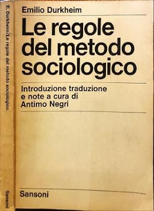 Imagen del vendedor de Le regole del metodo sociologico. a la venta por Libreria La Fenice di Pietro Freggio