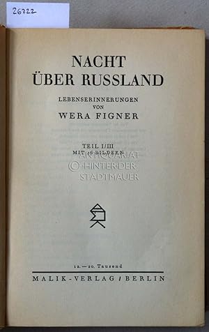 Seller image for Nacht ber Russland. Lebenserinnerungen. (3 Teile in einem Bd.) for sale by Antiquariat hinter der Stadtmauer