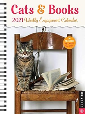 Image du vendeur pour Cats & Books 16-Month 2020-2021 Weekly Engagement Calendar mis en vente par Reliant Bookstore