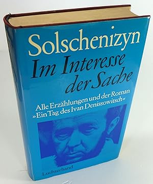 Seller image for Im Interesse der Sache. Erzhlungen. for sale by Brbel Hoffmann