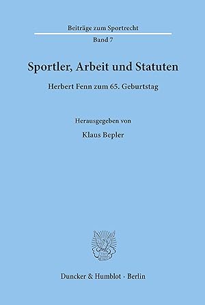 Seller image for Sportler, Arbeit und Statuten for sale by moluna