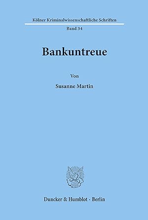 Seller image for Bankuntreue for sale by moluna