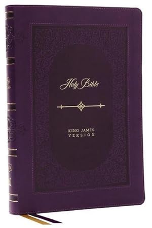Bild des Verkufers fr KJV Holy Bible: Giant Print Thinline Bible, Purple Leathersoft, Red Letter, Comfort Print (Thumb Indexed): King James Version (Vintage Series) zum Verkauf von AHA-BUCH GmbH