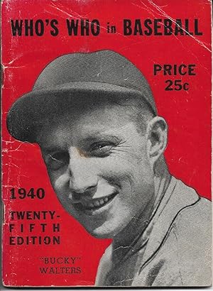Seller image for Who's Who In Baseball 1940 for sale by Willis Monie-Books, ABAA