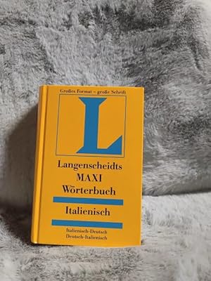 Image du vendeur pour Langenscheidts Maxi-Wrterbuch Italienisch : italienisch-deutsch, deutsch-italienisch ; [groes Format - groe Schrift]. hrsg. von der Langenscheidt-Redaktion in Zusammenarbeit mit Paravia. [Bearb. des Teils Italienisch-deutsch Stefano Albertini ; Anna Sgobbi. Bearb. des Teils Deutsch-italienisch Susanne Vogel] mis en vente par TschaunersWelt