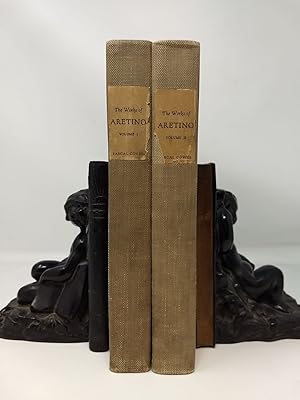 Bild des Verkufers fr THE WORKS OF ARETINO: TRANSLATED INTO ENGLISH FROM THE ORIGINAL ITALIAN, WITH A CRITICAL AND BIOGRAPHICAL ESSAY (2 VOLUMES, COMPLETE) zum Verkauf von Blackwood Bookhouse; Joe Pettit Jr., Bookseller