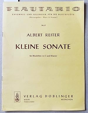 Bild des Verkufers fr Kleine Sonate fr Blockflte in C und Klavier. - .fr oktavierende Blockflten in C (s/T, auch einezeln) und Klavier. = Flautario. Ensemble- und Solomusik fr die Blockflte Nr. 17. (2 Hefte - Piano + Blockflte). zum Verkauf von Versandantiquariat Kerstin Daras