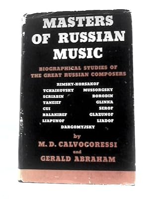 Immagine del venditore per Master of Russian Music venduto da World of Rare Books