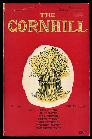 Bild des Verkufers fr The Cornhill Magazine - No. 1014, Winter, 1957/58 zum Verkauf von Between the Covers-Rare Books, Inc. ABAA