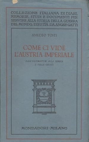 Seller image for Come ci vide l'Austria Imperiale dall'ultimatum alla Serbia a Villa Giusti. for sale by FIRENZELIBRI SRL