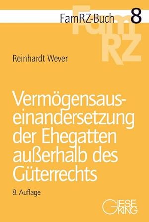 Seller image for Vermgensauseinandersetzung der Ehegatten auerhalb des Gterrechts for sale by Rheinberg-Buch Andreas Meier eK