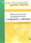 Seller image for Diferencias de usos gramaticales entre el espaol y el alemn for sale by AG Library