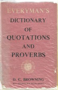 Seller image for Everyman's Dictionary of Quotations And Proverbs Compiled By for sale by Book Haven