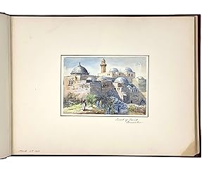 Album of Thirty Very Attractive Original Watercolour Views of the Holy Land; Including: Two Water...