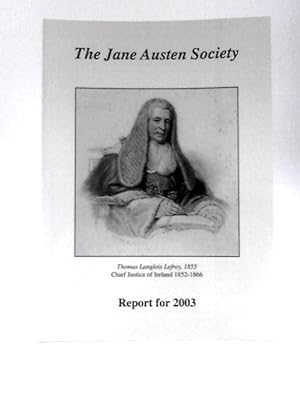 Seller image for The Jane Austen Society Report for 2003 for sale by World of Rare Books