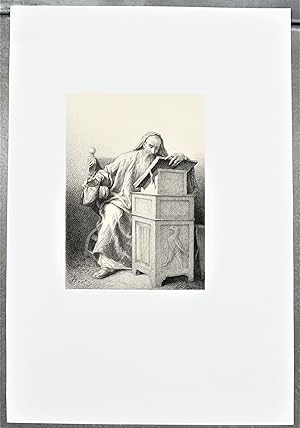 Saint Jean l'Evangéliste. San Juan Evangelista. Bida, dessin - Ed. Hédouin, engraver