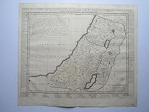 Carte de la Terre Sainte Divisée dans Toutes ses Parties selon le Nombre des Tribus d Israel.
