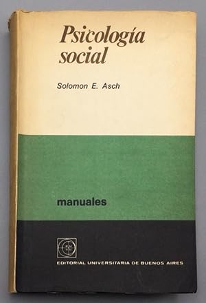 Seller image for Psicologa social for sale by Els llibres de la Vallrovira
