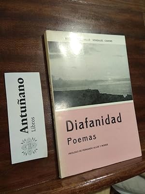 Imagen del vendedor de Diafanidad Poemas a la venta por Libros Antuano
