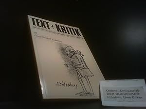 Bild des Verkufers fr Georg Christoph Lichtenberg. Text + Kritik ; H. 114 zum Verkauf von Der Buchecker