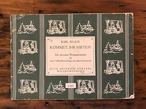 Bild des Verkufers fr Kommet, Ihr Hirten: Zwanzig der schnsten Deutschen Weihnachtslieder fr zwei c"-Blockflten, zwei Geigen oder andere Instrumente/ Come, Ye Sherperds: Twenty of the most beautiful German Christmas Carols for two c" Recorders, Violins or other instruments zum Verkauf von Antiquariat Liber Antiqua