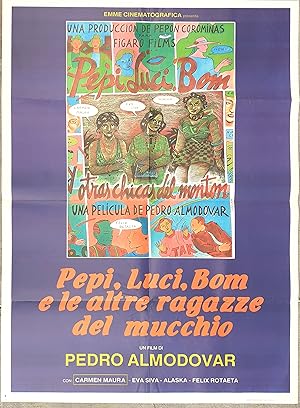 Imagen del vendedor de Manifesto "Pepi ,Luci, bom" Un Film di Pedro Almodovar 1980 a la venta por Studio bibliografico De Carlo