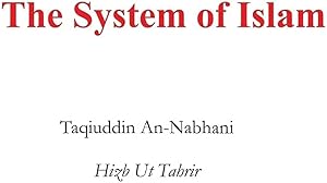 Image du vendeur pour The System of Islam: Nidham Ul Islam mis en vente par Joseph Burridge Books