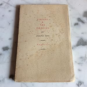 L' HOMME et les CHOSES édition originale numérotée ( Francis PONGE )