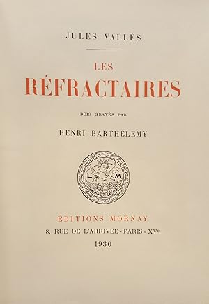Les réfractaires. Bois gravés de Henri Barthélemy.