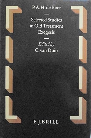 Bild des Verkufers fr Selected Studies in Old Testament Exegesis (Oudtestamentische Studin, 27) zum Verkauf von School Haus Books