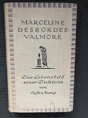 Image du vendeur pour Marceline Desbordes-Valmore; Das Lebensbilt einer Dichterin; Mit vier LIchtdrucktafeln mis en vente par Cragsmoor Books
