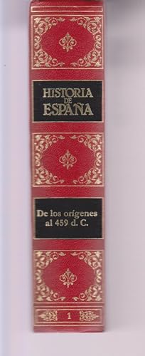 Seller image for HISTORIA DE ESPAÑA. DE LOS ORIGENES AL 459 D.C. TOMO I for sale by LIBRERIA TORMOS