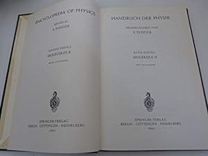 Bild des Verkufers fr Handbuch der Physik, Bd. XXXVII/2. Molekle II. zum Verkauf von Ammareal