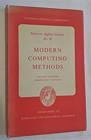 Seller image for Modern Computing Methods (Notes on Applied Science No. 16) for sale by Ammareal