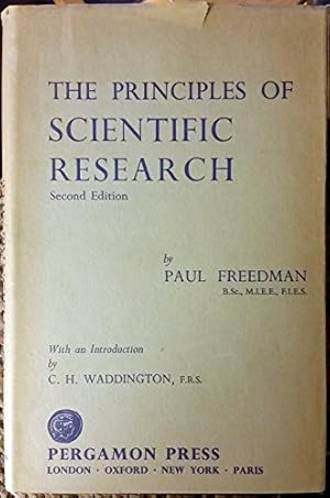 Seller image for THE PRINCIPLES OF SCIENTIFIC RESEARCH. for sale by Ammareal