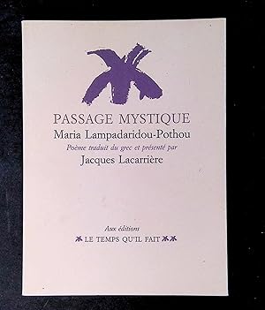 Immagine del venditore per Passage mystique venduto da LibrairieLaLettre2
