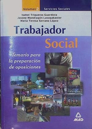 Imagen del vendedor de Trabajador social. Temario para preparacin oposiciones Volumen 2 Servicios sociales a la venta por Almacen de los Libros Olvidados