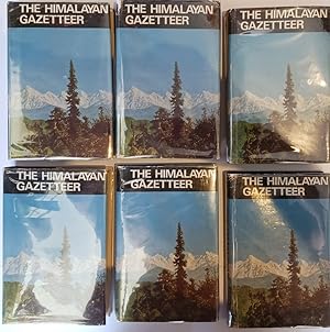 THE HIMALAYAN GAZETTEER by Edwin T. Atkinson. Complete Hardcover Set, Six Books with Original Jac...