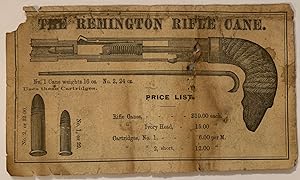 Remington Rifle Cane/Remington's Deringer Pistol Ad Circa 1870's