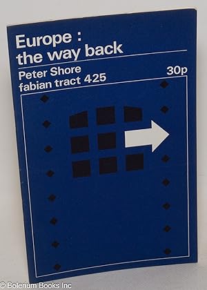 Seller image for Europe: The Way Back for sale by Bolerium Books Inc.