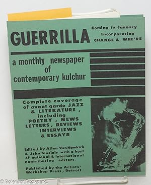 Publicity packet for upcoming first issue of Guerrilla
