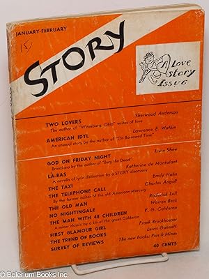 Immagine del venditore per Story: devoted solely to the short story; vol. 14, 75, January-February 1939: a love story issue venduto da Bolerium Books Inc.